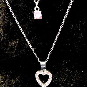 Heart set necklace